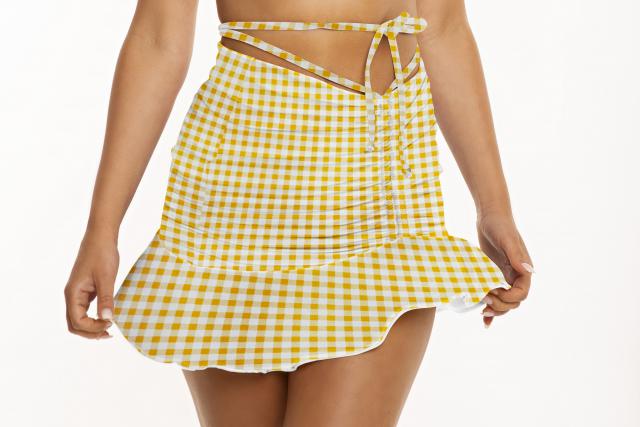 Mustard gingham